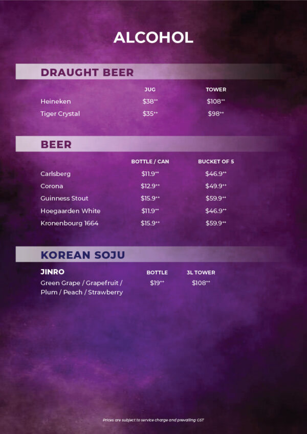 313somerset Rates & Menu HaveFun Karaoke