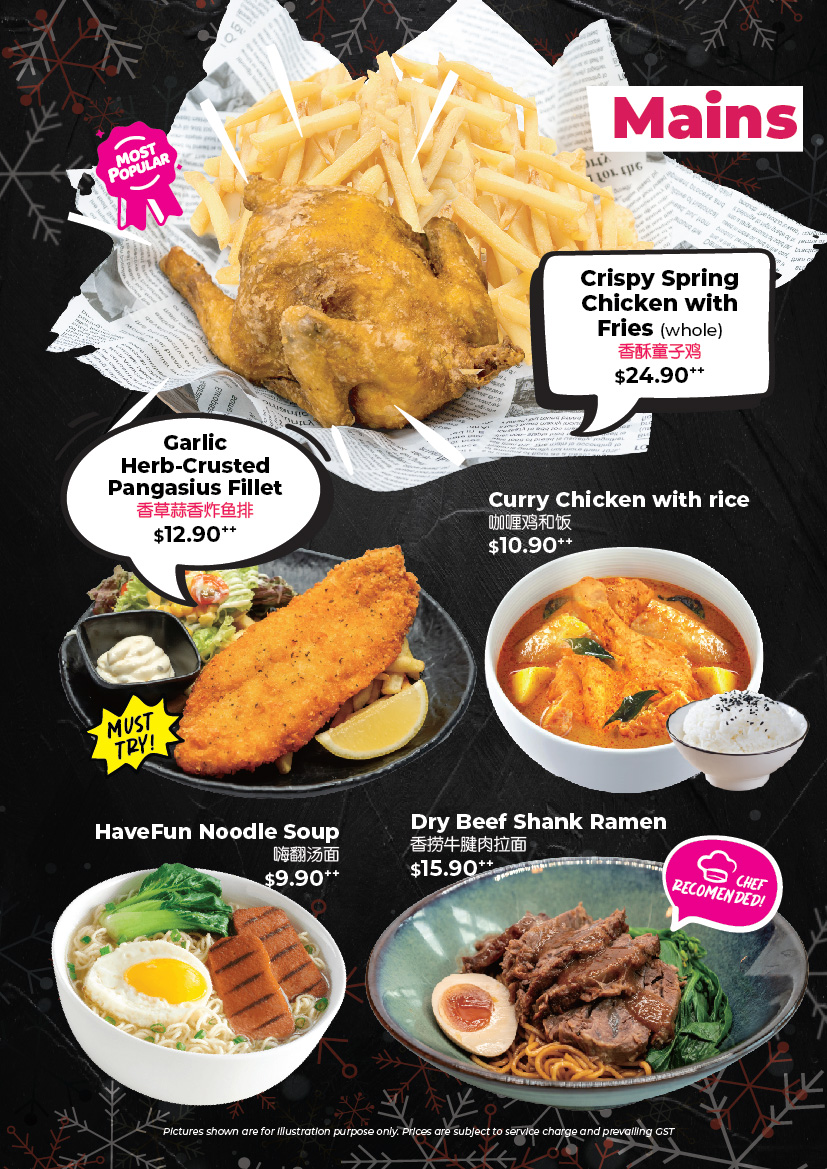 Yishun Bistro Menu HaveFun Karaoke